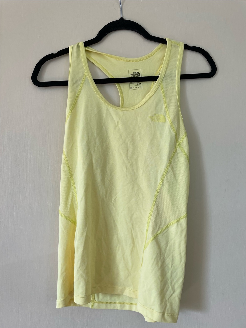 The North Face Light Yellow Racerback Tank Top